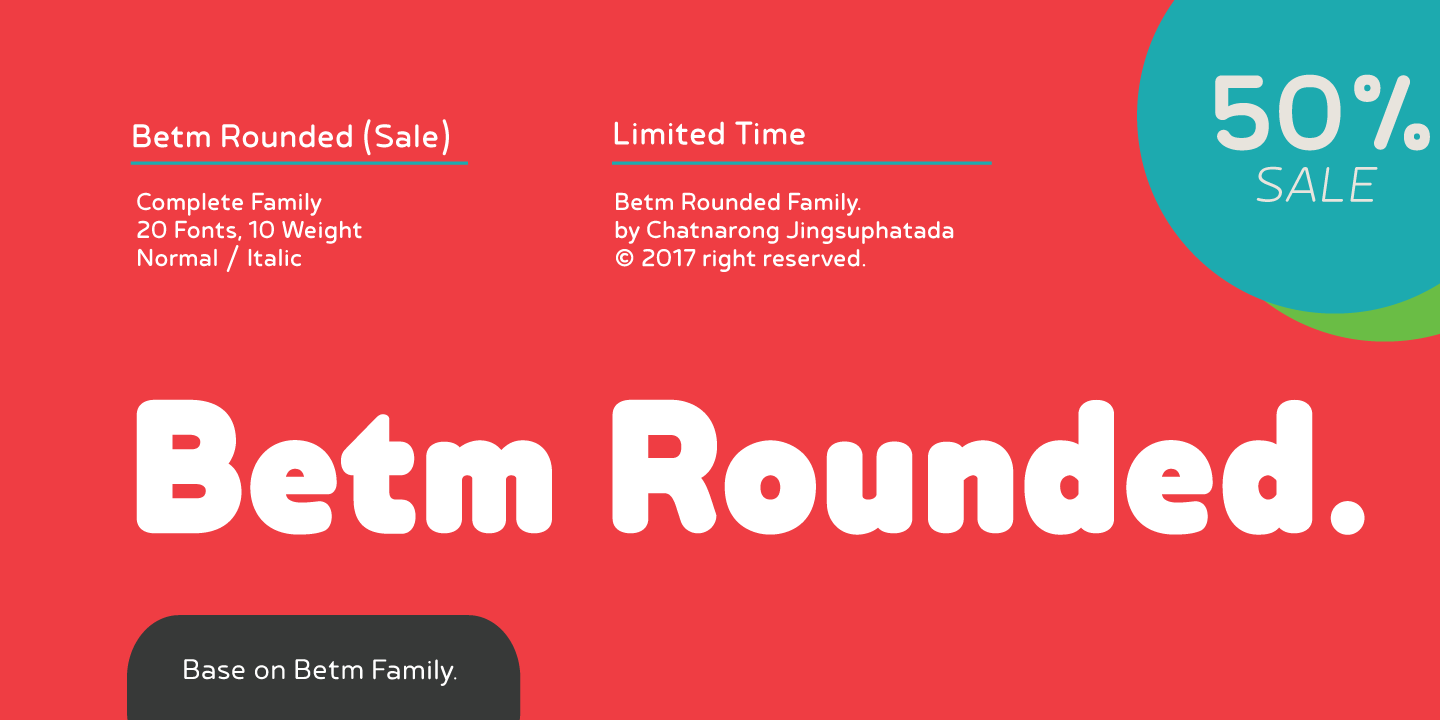 Example font Betm Rounded #1